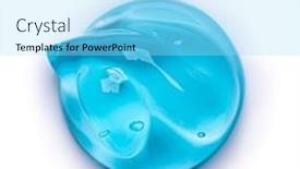  Presentation with serum - PPT layouts having squeezed-cosmetic-clear-cream-gel background and a arctic colored foreground