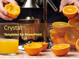 Squeezing An Orange PPT template 81 | CrystalGraphics