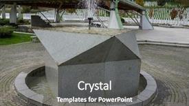  Presentation with memorial - Slide deck with srebrenica memorial center for war background and a gray colored foreground