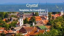  Presentation with old dublin - PPT layouts enhanced with sremski karlovci old town - serbia background and a teal colored foreground