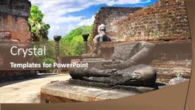  Presentation with sri lanka - Beautiful presentation design featuring sri-lanka-travel-and-landmarks backdrop and a violet colored foreground