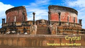  Presentation with sri lanka - Presentation featuring sri-lanka-travel-and-landmarks background and a tawny brown colored foreground