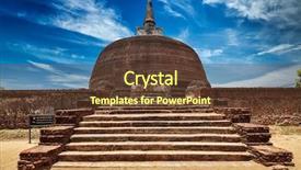  Presentation with sri lanka - PPT layouts featuring sri-lankan-tourist-landmark-ruins background and a tawny brown colored foreground