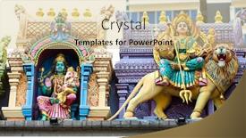  Presentation with singapore - Cool new slide deck with sri-mariamman-temple-in-singapore backdrop and a lemonade colored foreground