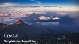  Presentation with buddhist mountain - Cool new slides with sri pada at sunrise - sacred backdrop and a wine colored foreground