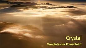  Presentation with sri lanka dunhinda falls - Beautiful PPT theme featuring sri pada or adam backdrop and a tawny brown colored foreground