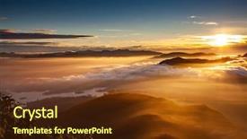  Presentation with sri lanka - Slides with sri pada or adam background and a tawny brown colored foreground