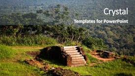  Presentation with sigiriya - Colorful slide deck enhanced with srilankan tourism - view from sigiriya lion rock backdrop and a  colored foreground