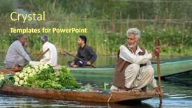  Presentation with kashmir - Slide set having srinagar-india-june-16-2017 background and a tawny brown colored foreground