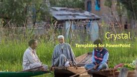  Presentation with kashmir - Presentation design consisting of srinagar-india-june-16-2017 background and a tawny brown colored foreground