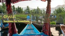  Presentation with kashmir - Audience pleasing slides consisting of srinagar-india-june-16-2017 backdrop and a tawny brown colored foreground