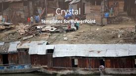  Presentation with slum india - Audience pleasing presentation design consisting of srinagar-jammu-and-kashmir-india backdrop and a gray colored foreground