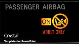  Presentation with music sign colorful - Cool new presentation theme with srs - passenger airbag on sign backdrop and a black colored foreground