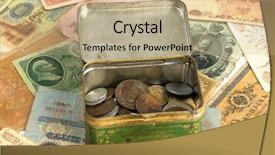  Presentation with box - Beautiful presentation featuring sssr - old currency and metal box backdrop and a  colored foreground