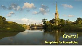  Presentation with calvary and church - Beautiful PPT layouts featuring st alban's anglican church backdrop and a tawny brown colored foreground
