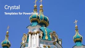  Presentation with people at church - Slide deck having st andrew's church background and a  colored foreground