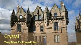  Presentation with university building - Amazing presentation having st andrews university building scotland backdrop and a tawny brown colored foreground