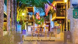  Presentation with florida - Amazing slide deck having st-augustine-florida-january-5 backdrop and a coral colored foreground