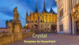  Presentation with kutna hora - Audience pleasing PPT theme consisting of st-barbara-church-in-town backdrop and a tawny brown colored foreground