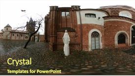  Presentation with church - Presentation theme having st francis and st bernard background and a tawny brown colored foreground