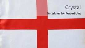  Presentation with cross - Audience pleasing presentation design consisting of st-george-s-cross-flag backdrop and a sky blue colored foreground