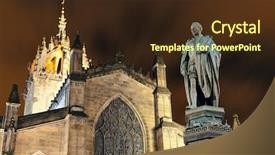  Presentation with united kingdom - Presentation consisting of st giles' cathedral with duke background and a  colored foreground