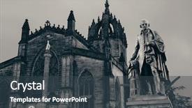  Presentation with united kingdom - Theme enhanced with st giles' cathedral with duke background and a  colored foreground