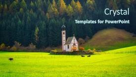  Presentation with santa - Cool new PPT theme with st-john-s-in-ranui backdrop and a tawny brown colored foreground