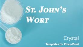  Presentation with cognitive function - Slide set consisting of st-john-s-wort-nootropics background and a teal colored foreground