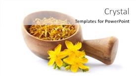  Presentation with plant - Slides with st-john-s-wort-plant background and a white colored foreground