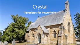  Presentation with england - PPT theme consisting of st-john-the-baptist-church background and a teal colored foreground