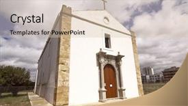  Presentation with john the baptist - Slides with st john the baptist church background and a soft green colored foreground