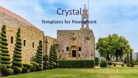  Presentation with monastery - Theme featuring st john the baptist monastery background and a sky blue colored foreground