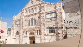  Presentation with catholic - Slides featuring declaration love puppy - yellow dog drawing big pink background and a blonde colored foreground.