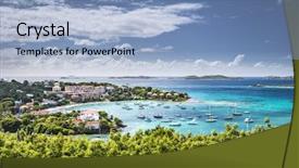  Presentation with virgin islands - Slides having st john united states virgin background and a light blue colored foreground