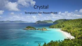  Presentation with virgin islands - Cool new presentation with st john us virgin islands backdrop and a teal colored foreground