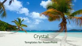  Presentation with virgin islands - PPT theme consisting of st john us virgin background and a sky blue colored foreground