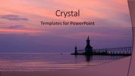  Presentation with joseph - Slides featuring st joseph north pier lights background and a coral colored foreground