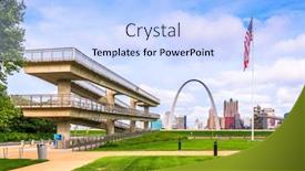  Presentation with usa - Slide set enhanced with st-louis-missouri-usa-park background and a light blue colored foreground