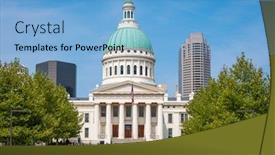  Presentation with usa - Slides featuring st-louis-missouri-usa background and a light blue colored foreground