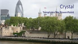  Presentation with tower of london - Presentation design featuring st mary - tower of london and modern background and a  colored foreground