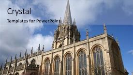  Presentation with virgin mary - Amazing presentation design having st mary the virgin church backdrop and a light blue colored foreground