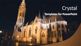  Presentation with budapest - PPT layouts consisting of st-matthias-church-in-budapest background and a wine colored foreground
