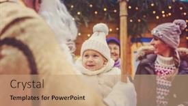  Presentation with extended family - Presentation design consisting of st-nicholas-and-an-extended background and a coral colored foreground