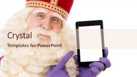  Presentation with smart - PPT theme enhanced with st nicholas with smart phone or tablet background and a lemonade colored foreground
