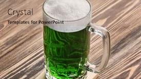  Presentation with green glass - 