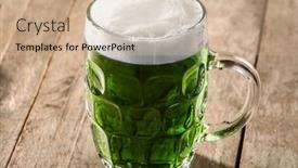  Presentation with green glass - 