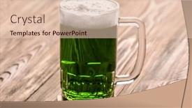  Presentation with green glass - 