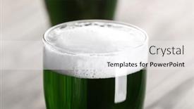  Presentation with green glass - 