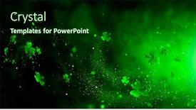 Presentation with black magic - Audience pleasing PPT layouts consisting of st-patrick-s-day-abstract backdrop and a forest green colored foreground